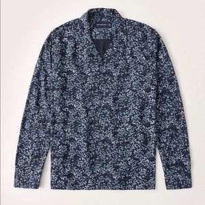 ABERCROMBIE longsleeve camp collar buttonup shirt
